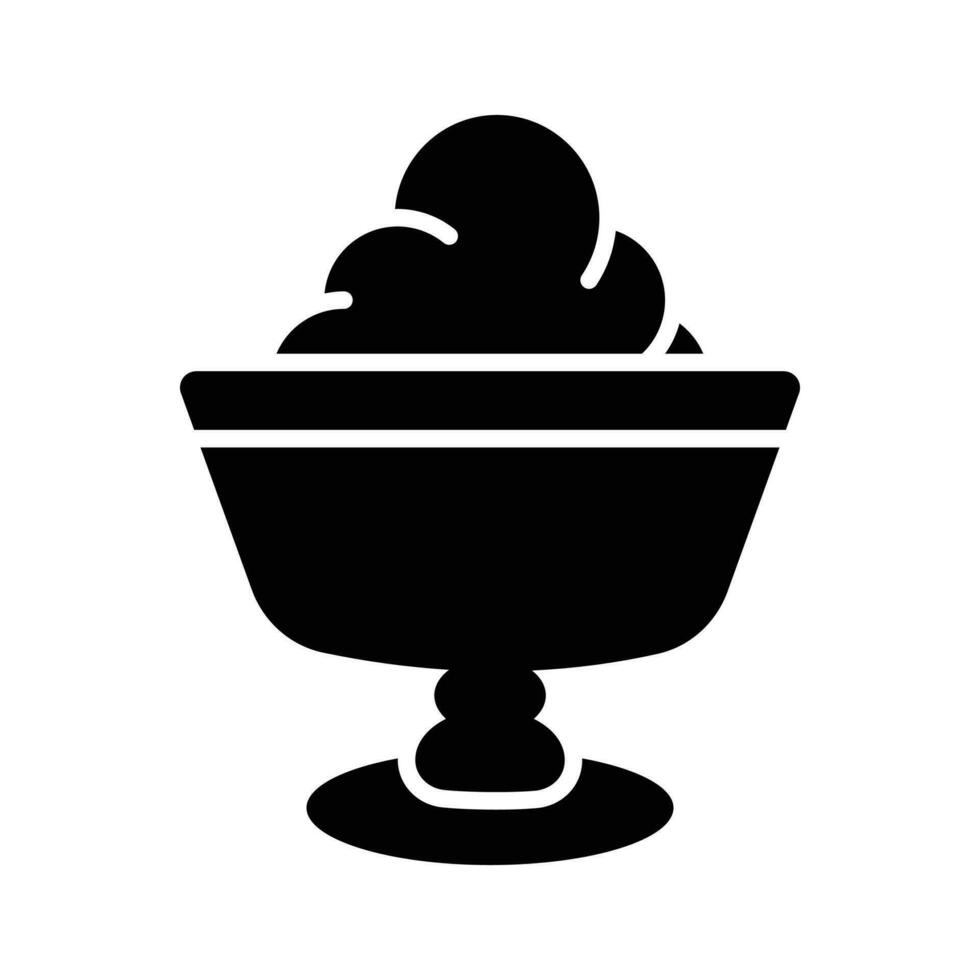 Get hold on this beautifully designed icon of chocolate pudding in modern style vector