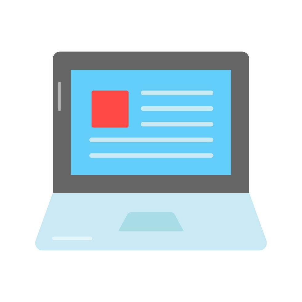 Beautifully designed icon of laptop in modern style, easy to use and download vector