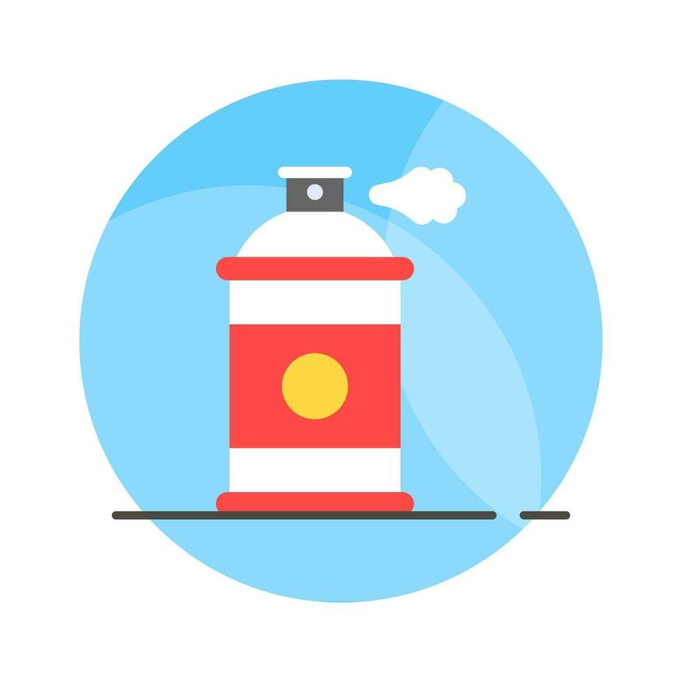 Flat icon of spray paint, easy to use and download vector