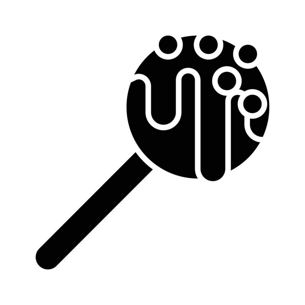 An icon of lollipop, vector of confectionery item in modern design style