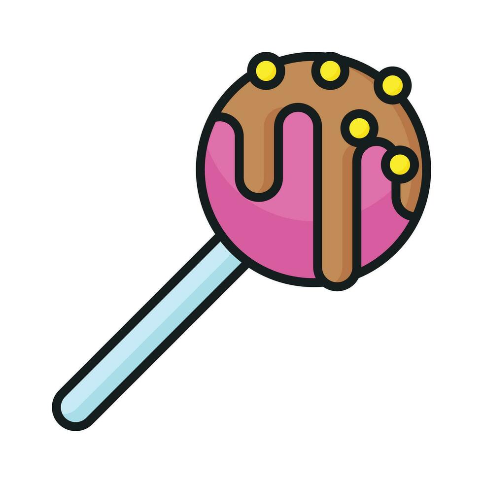 An icon of lollipop, vector of confectionery item in modern design style