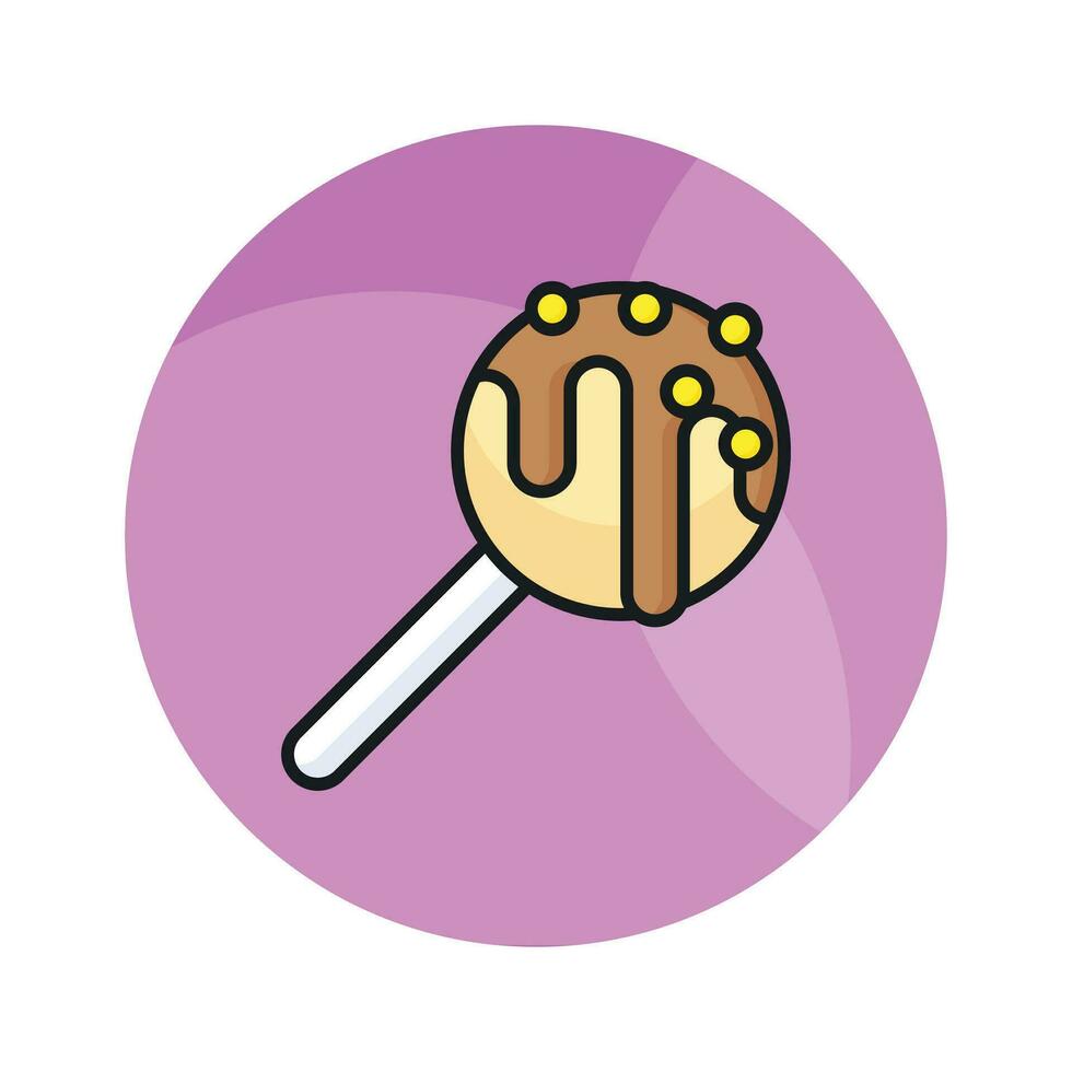 An icon of lollipop, vector of confectionery item in modern design style