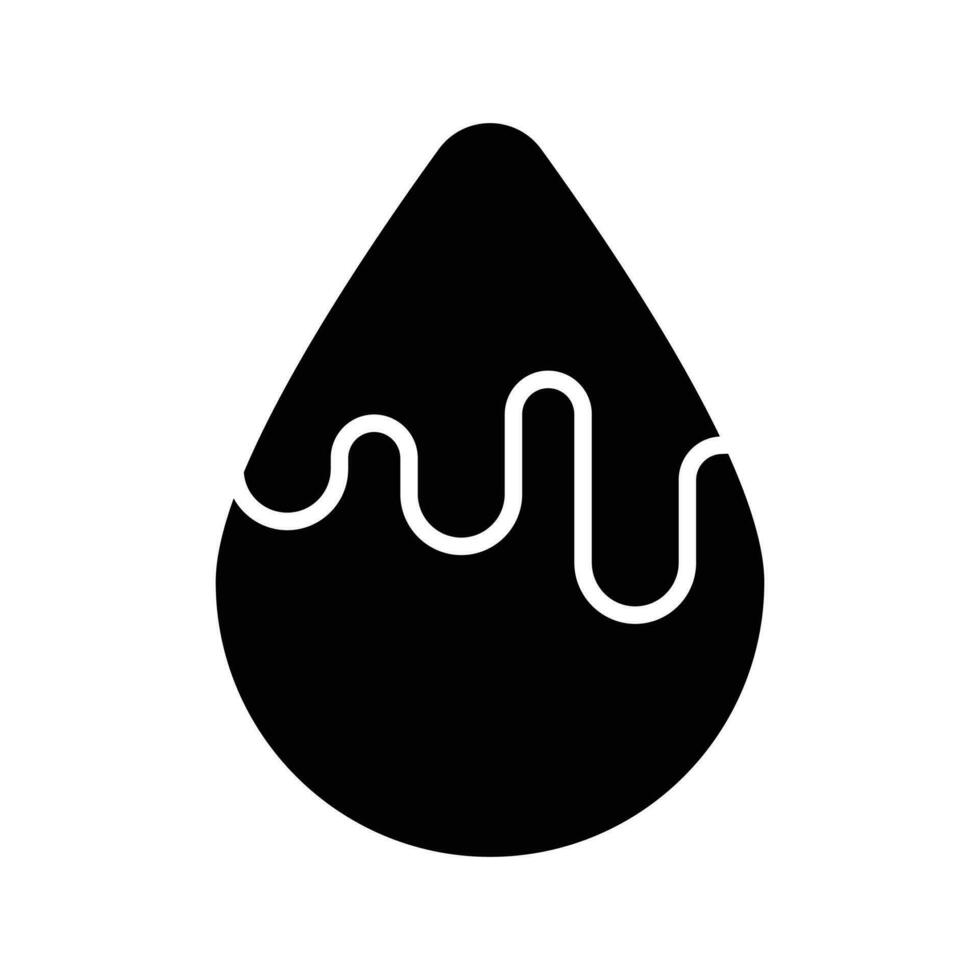 Liquid chocolate drop vector design, Sweet cocoa dessert droplet, Confectionery design element