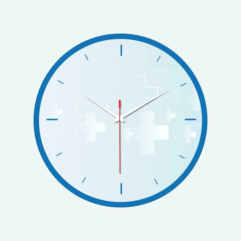 A Clock design for healthcare,doctor clock design vector