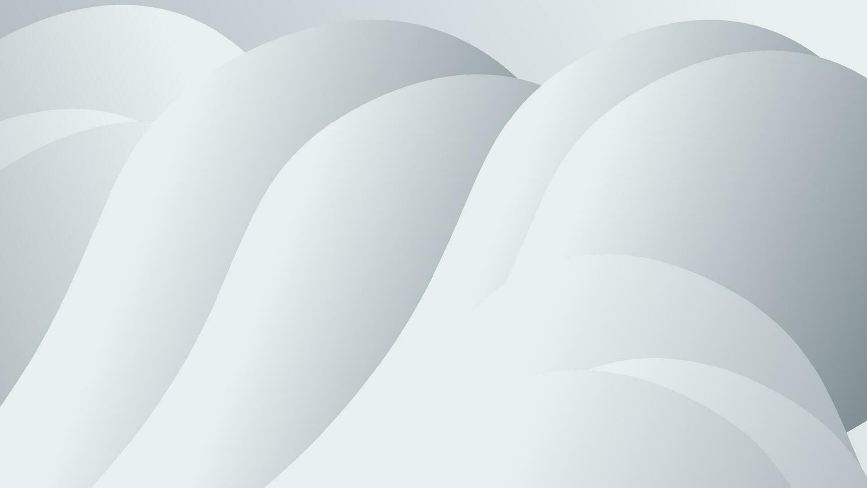 Wavy white gradation white background. Vector illustration of background