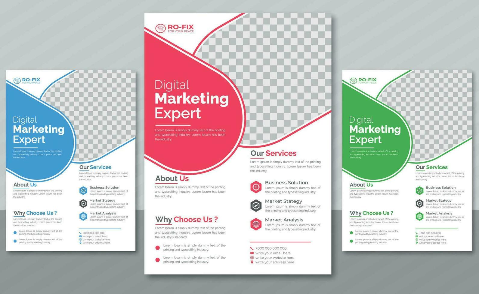Elegant Business Flyer Design For your company vector