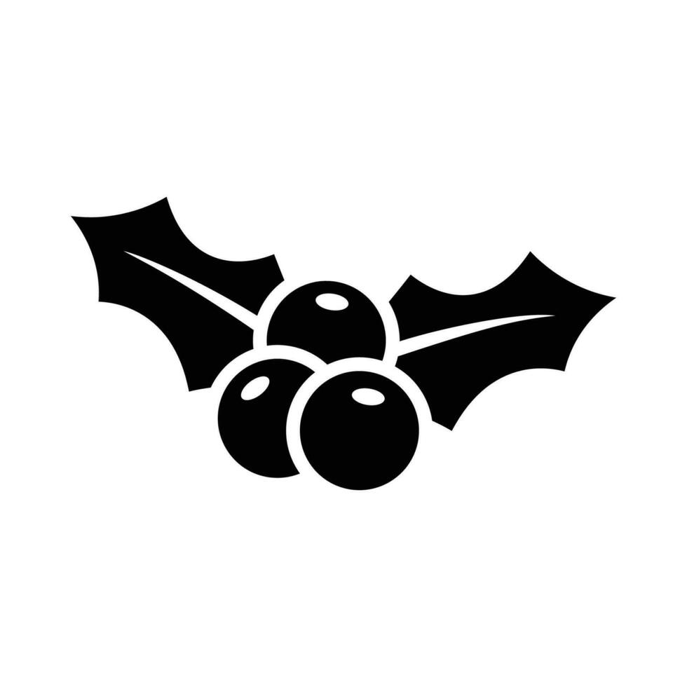 holly icon vector design template in white background