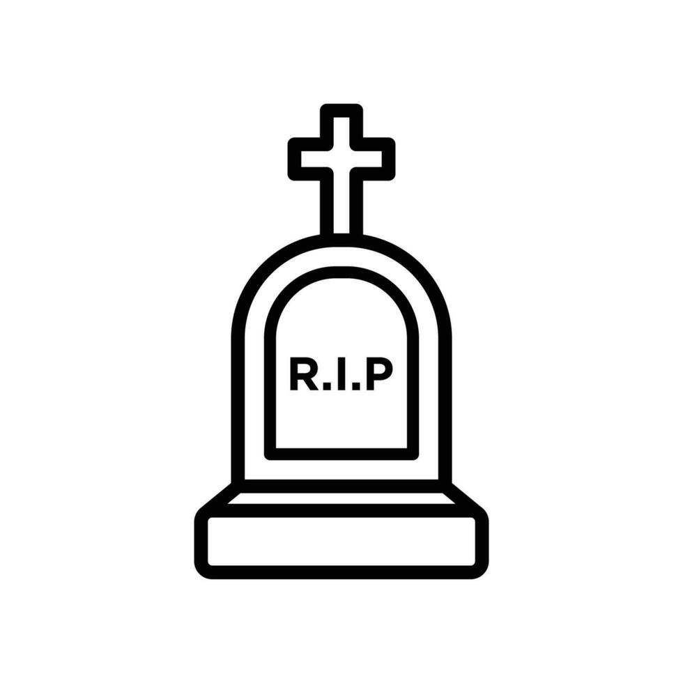 tombstone icon vector design template
