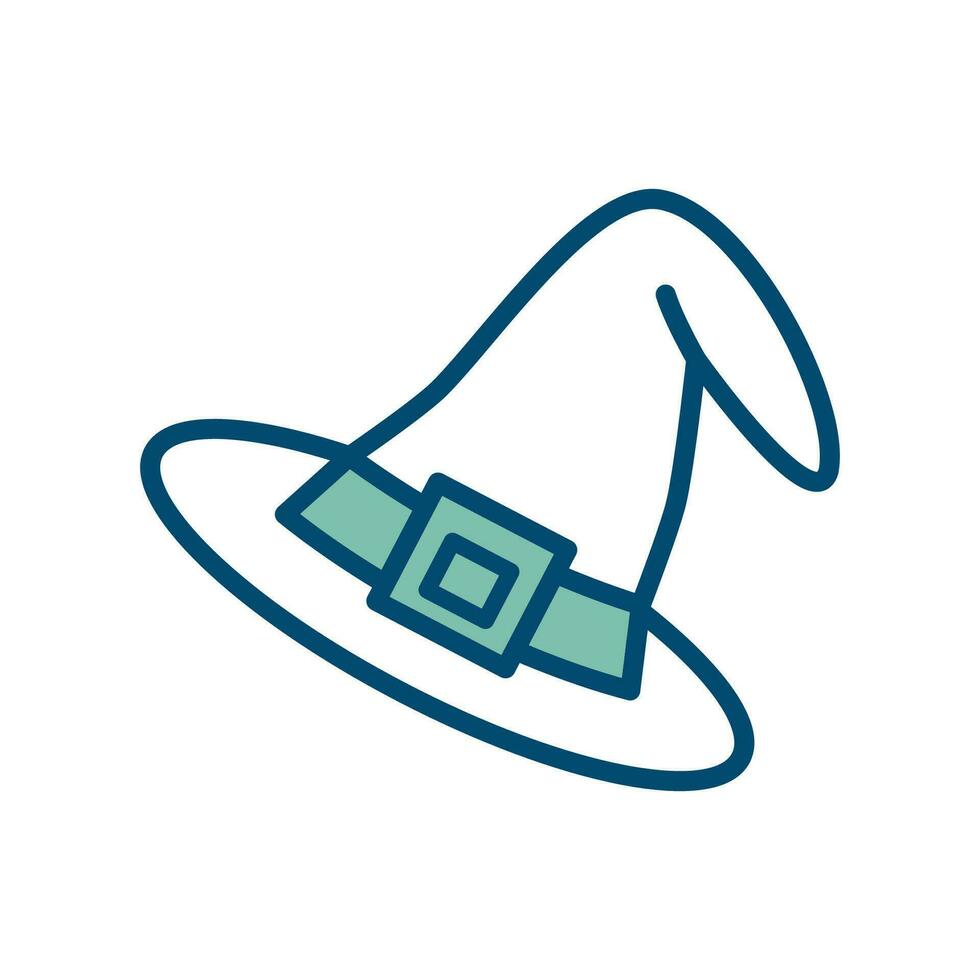 Víspera de Todos los Santos sombrero icono vector diseño modelo