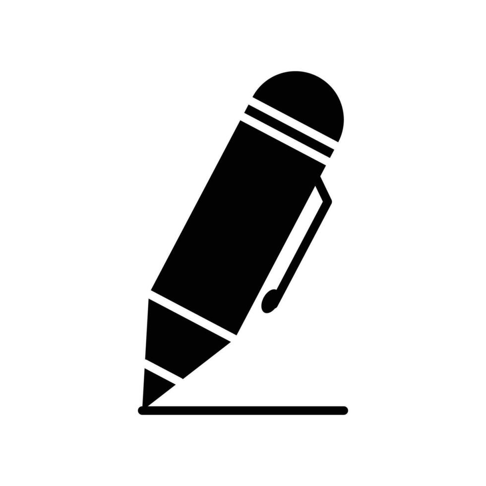 pen icon vector design template in white background