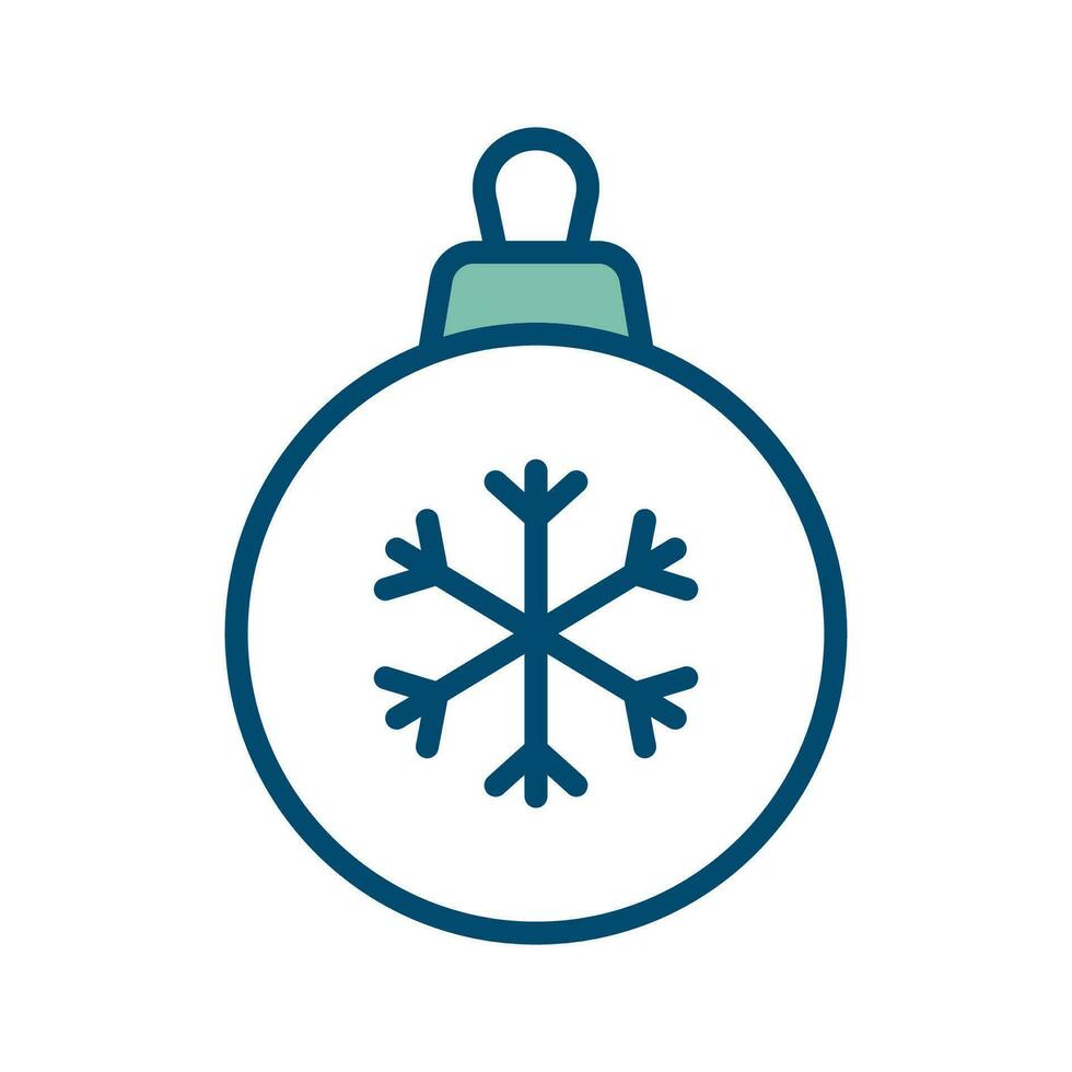 christmas ball - ornament icon vector design template in white background