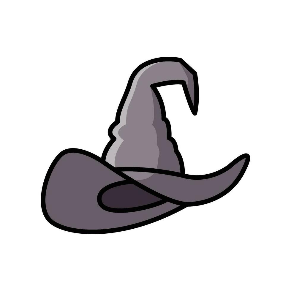 Víspera de Todos los Santos sombrero icono vector diseño modelo