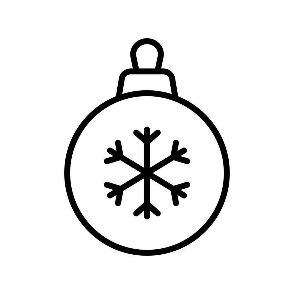 christmas ball - ornament icon vector design template in white background