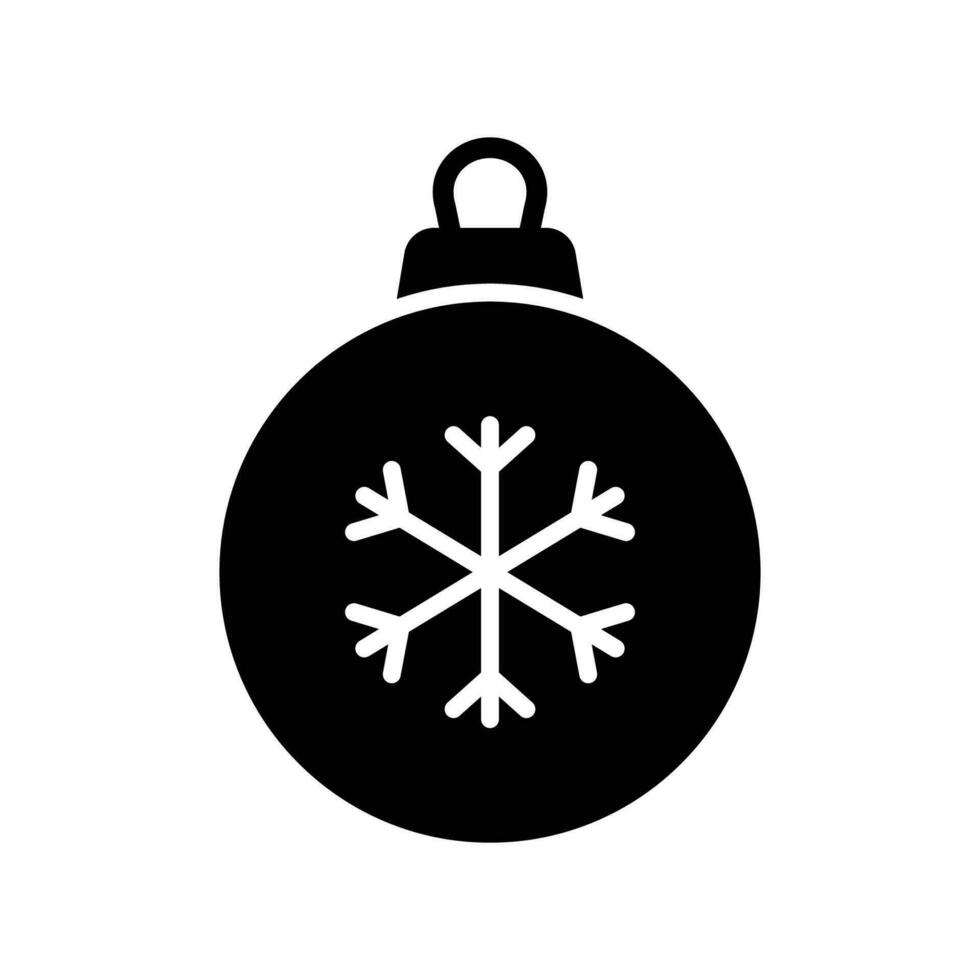 christmas ball - ornament icon vector design template in white background