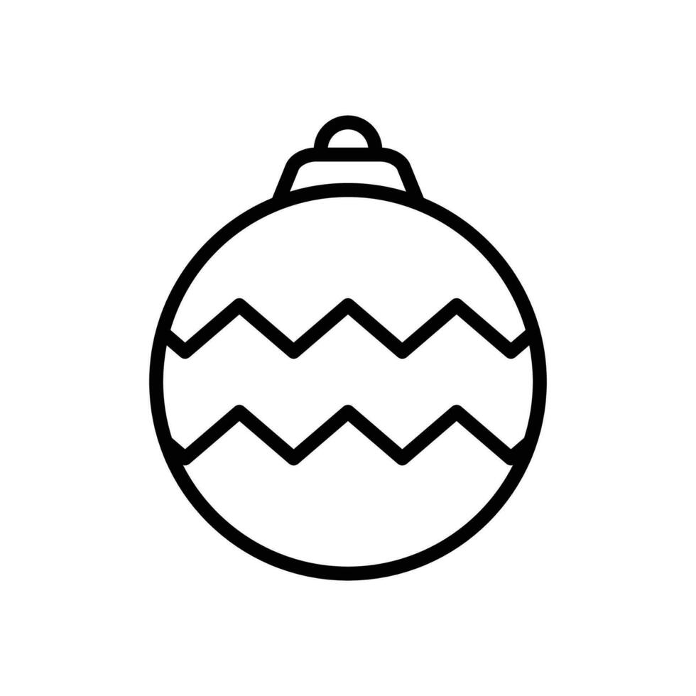 christmas ball - ornament icon vector design template in white background