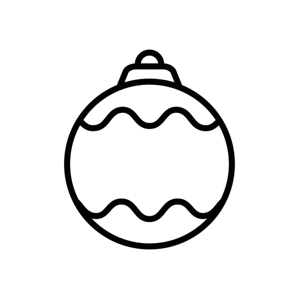 christmas ball - ornament icon vector design template in white background