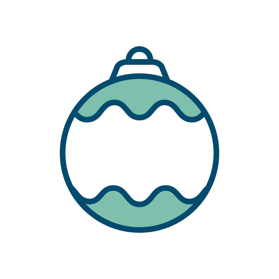 Navidad pelota - ornamento icono vector diseño modelo en blanco antecedentes