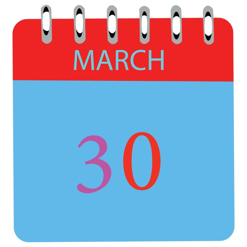 March 30 Calendar Daily Icon Date Month 26368541 Vector Art at Vecteezy March 30 Calendar Daily Icon Date Month 26368541 Vector Art at Vecteezy