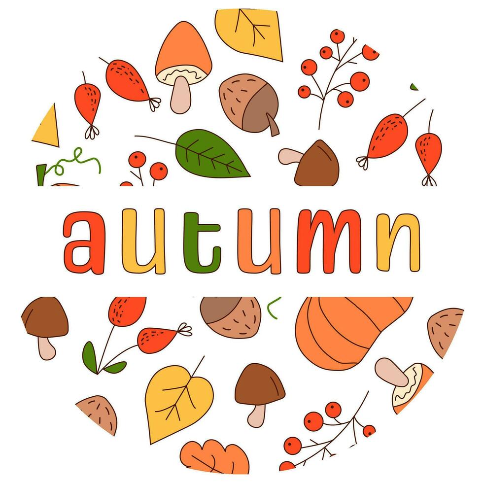 Background for the autumn sale, banner or leaflet design. Autumn banner with bright beautiful leaves in a frame. vector