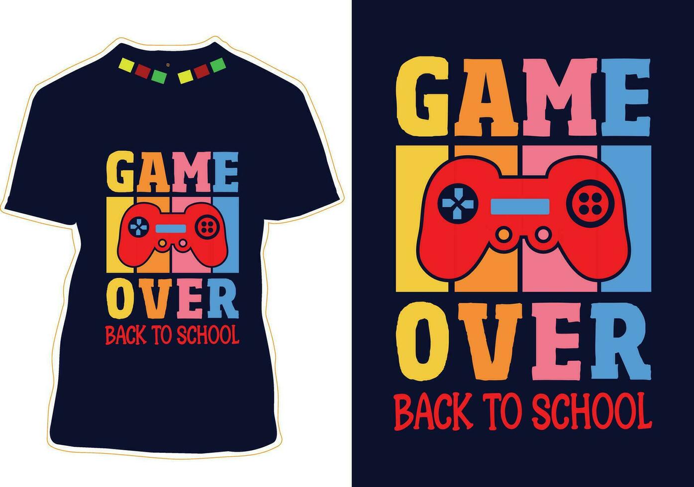 Back To School T-shirt Design vector