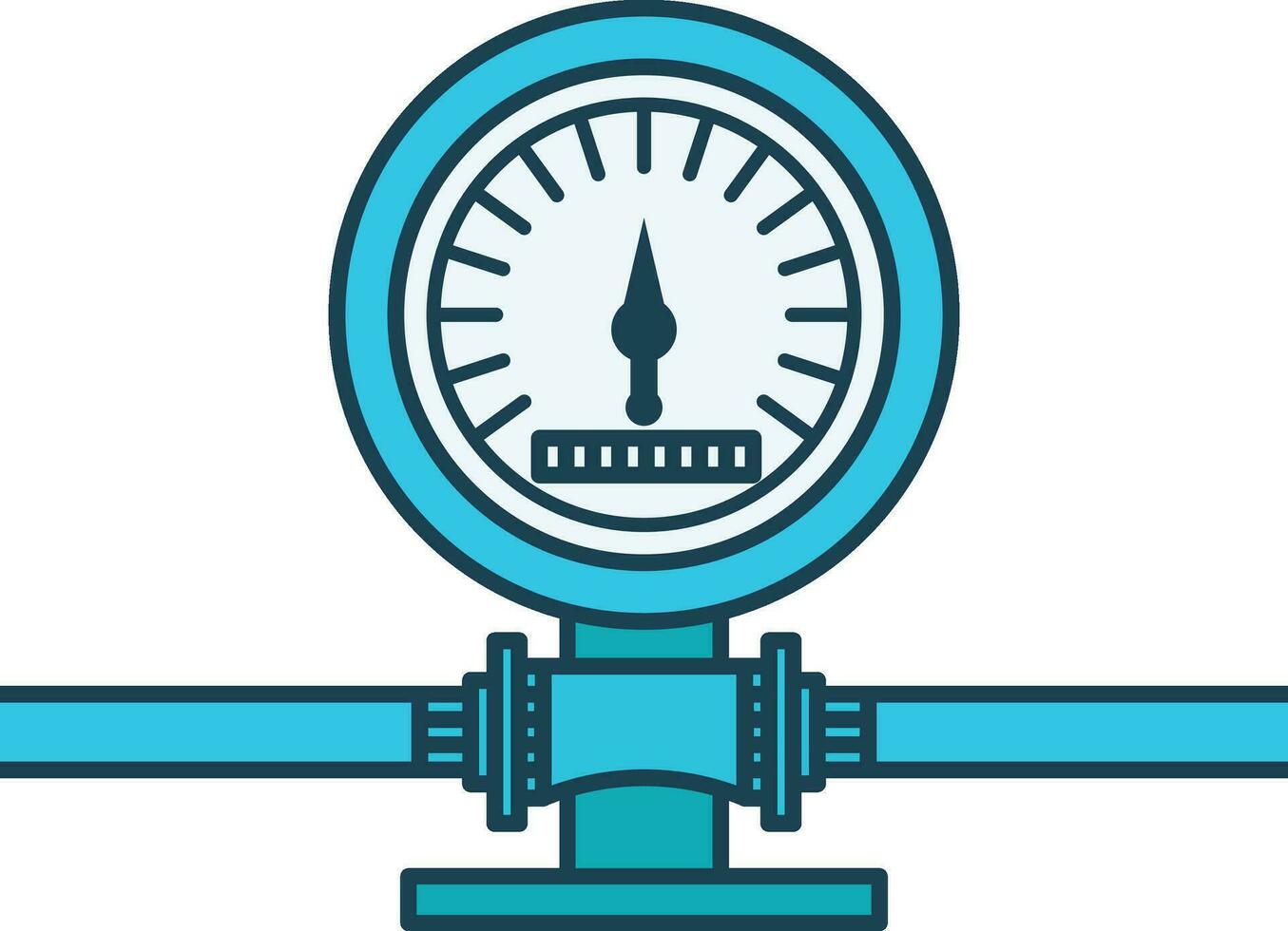 water meter vector graphic, water meter flat style vector image