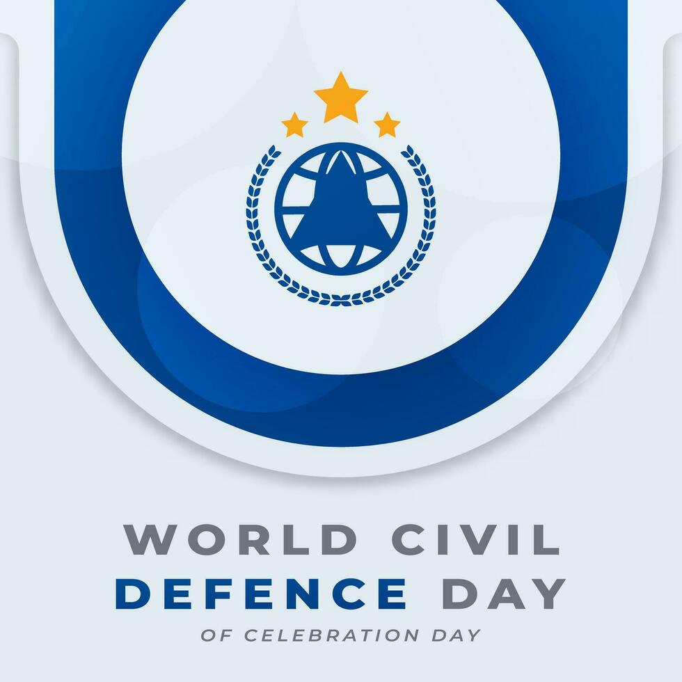 World Civil Defence Day Celebration Vector Design Illustration for Background, Poster, Banner, Advertising, Greeting Card