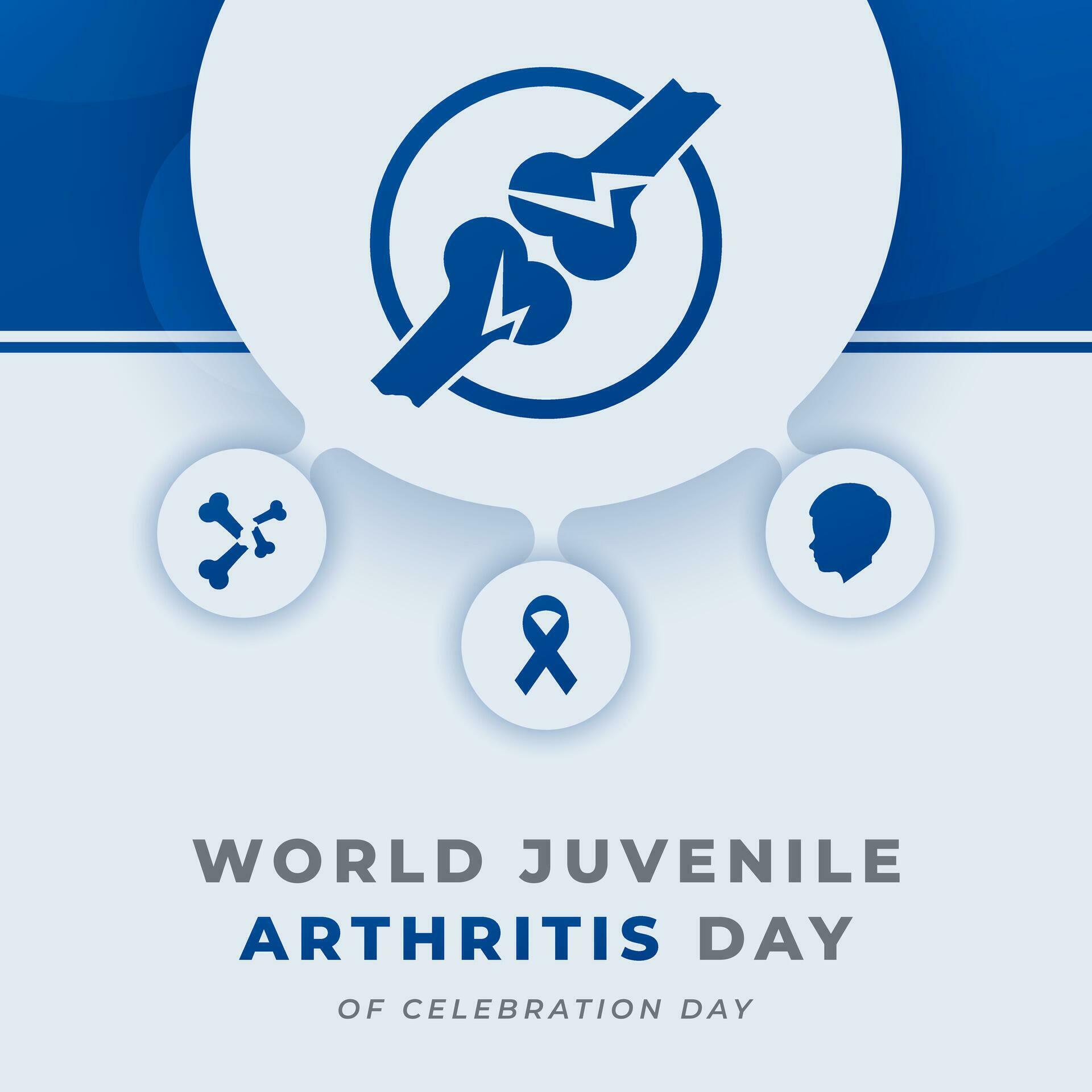 World Juvenile Arthritis Day Celebration Vector Design Illustration for