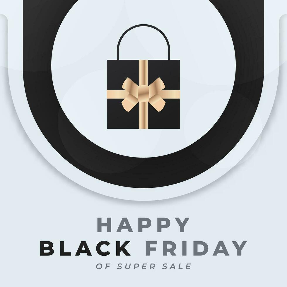 Happy Black Friday Celebration Vector Design Illustration for Background, Poster, Banner, Advertising, Greeting Card