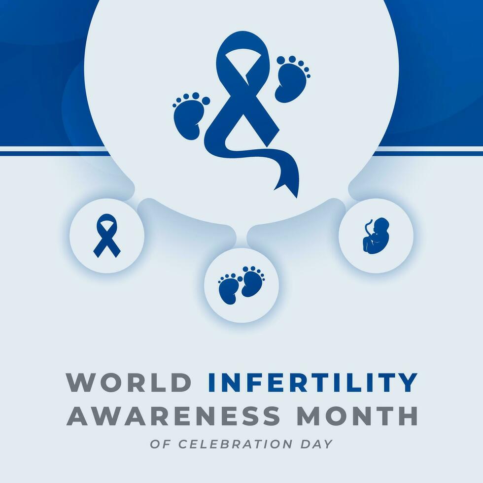 World Infertility Awareness Month Vector Design Illustration for Background, Poster, Banner, Advertising, Greeting Card