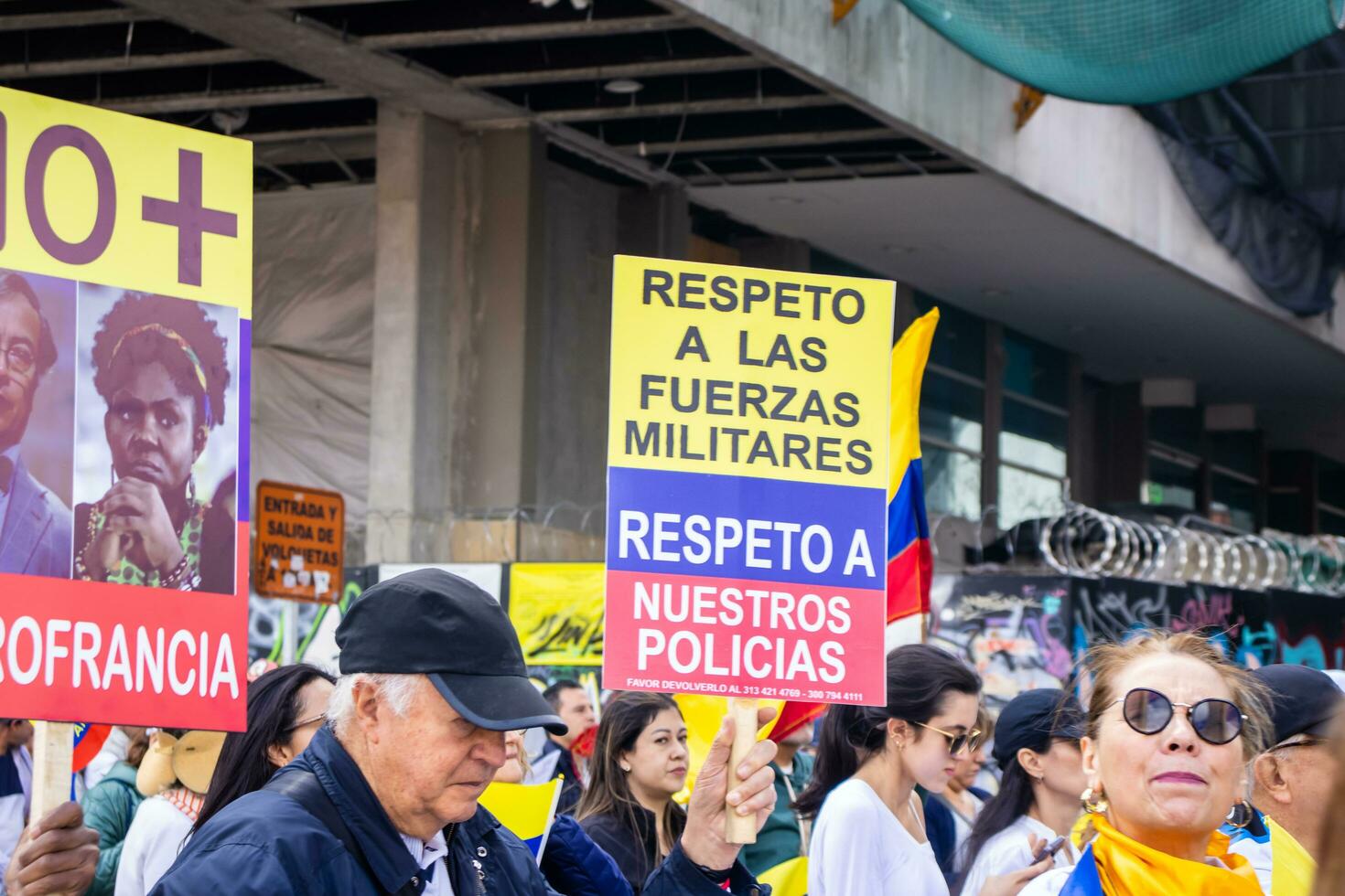 bogotá, Colombia, junio 2023, pacífico protesta marchas en contra el gobierno de gustavo petro llamado la marcha Delaware la mayoria foto