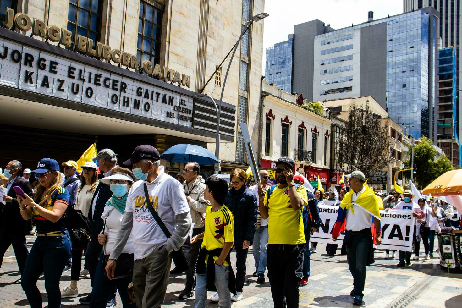 bogotá, Colombia, junio 2023, pacífico protesta marchas en contra el gobierno de gustavo petro llamado la marcha Delaware la mayoria foto