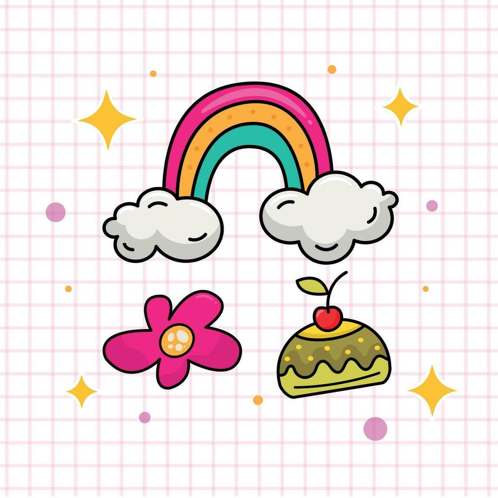 Playful Rainbow Vector