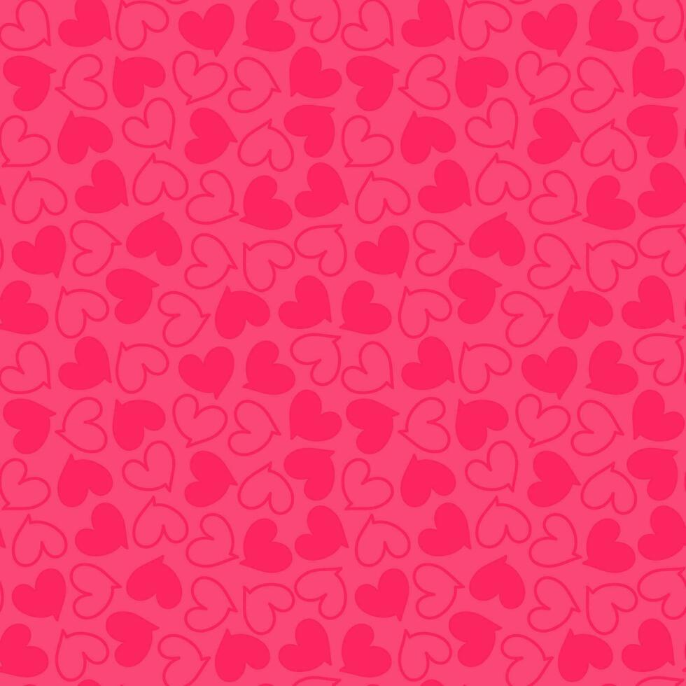 Speech bubble love message hearts vector seamless pattern. Bright romantic repeatable background. Holiday wallpaper design.