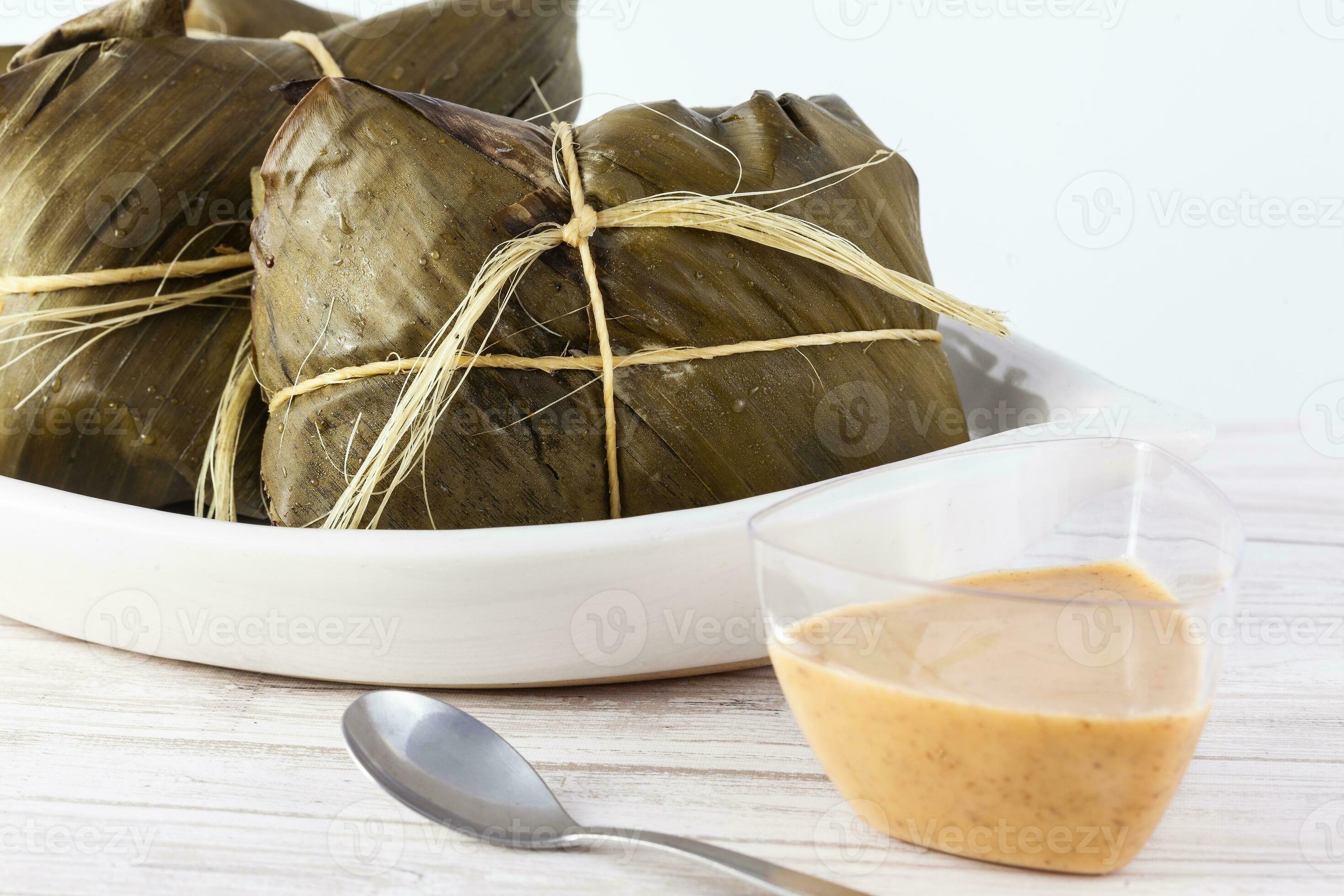 Traditional dish from the city of Popayan in Colombia called tamales de