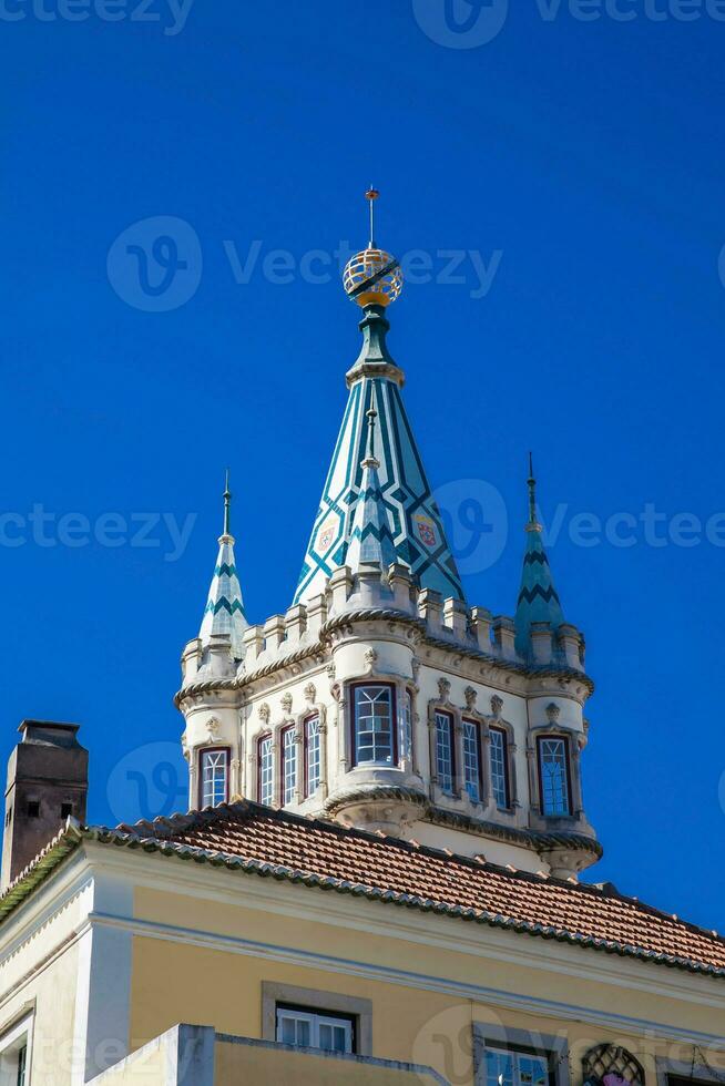 torre de el el municipal edificio de sintra, construido después 1154 a casa el local administración foto