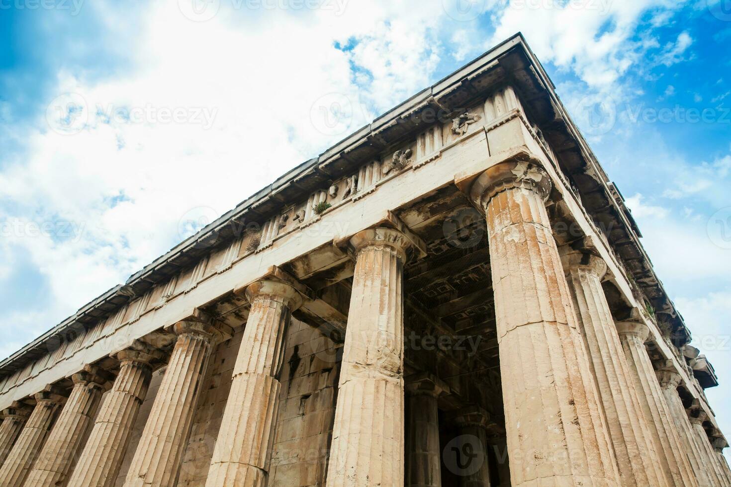 Ruins of the ancient Temple of Hephaestus built at the Ancient Agora between 460 and 420 B.C. photo