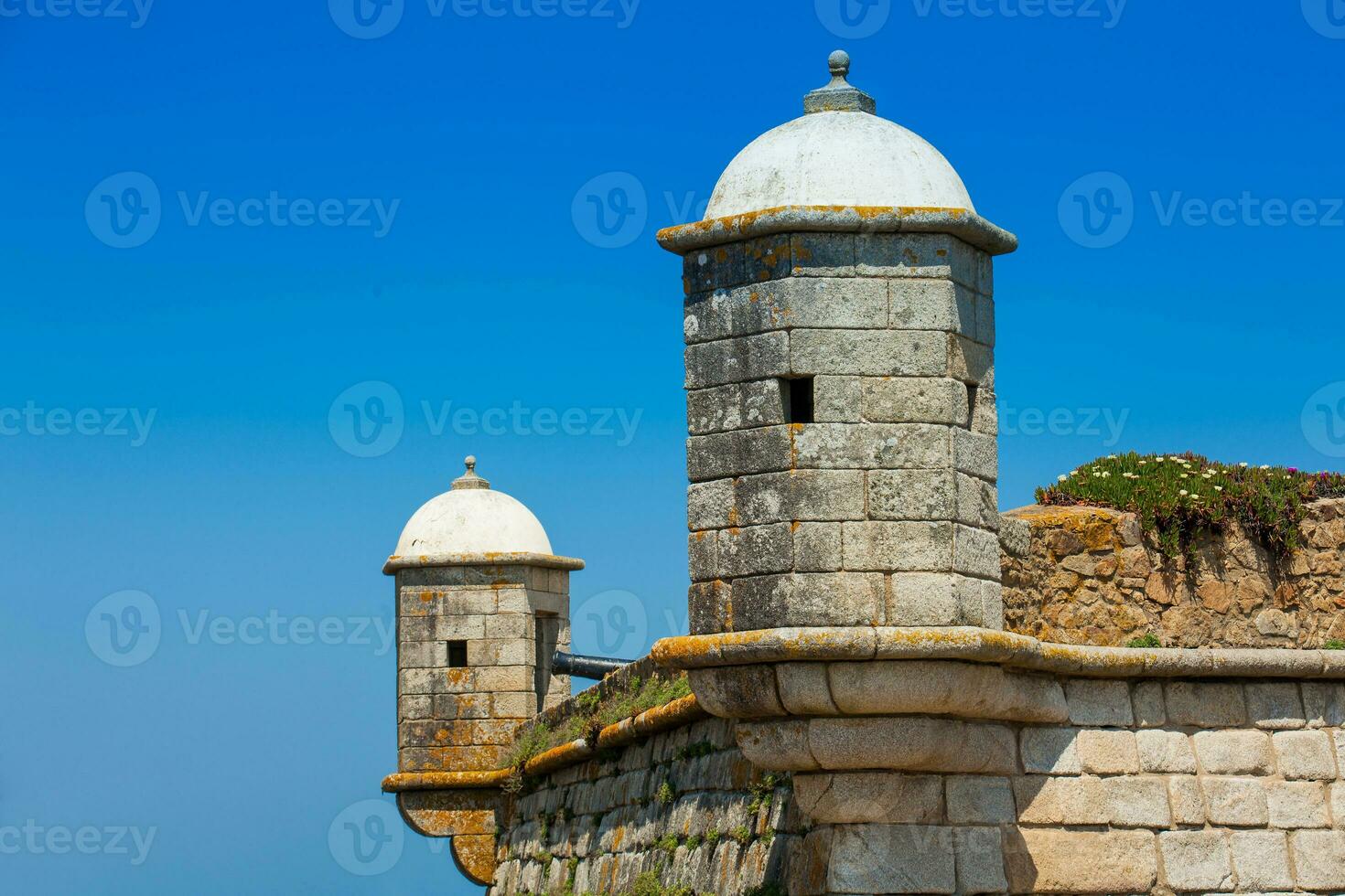 Historical Fort of Sao Francisco do Queijo built on the 6th century at Porto city in Portugal photo