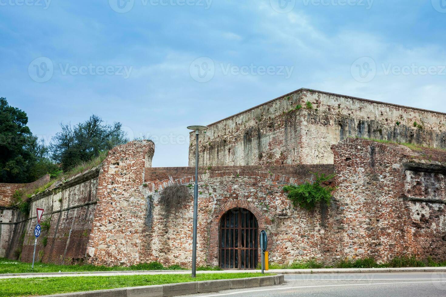 Fortress of pisa a remain of the ancient walls of the city photo