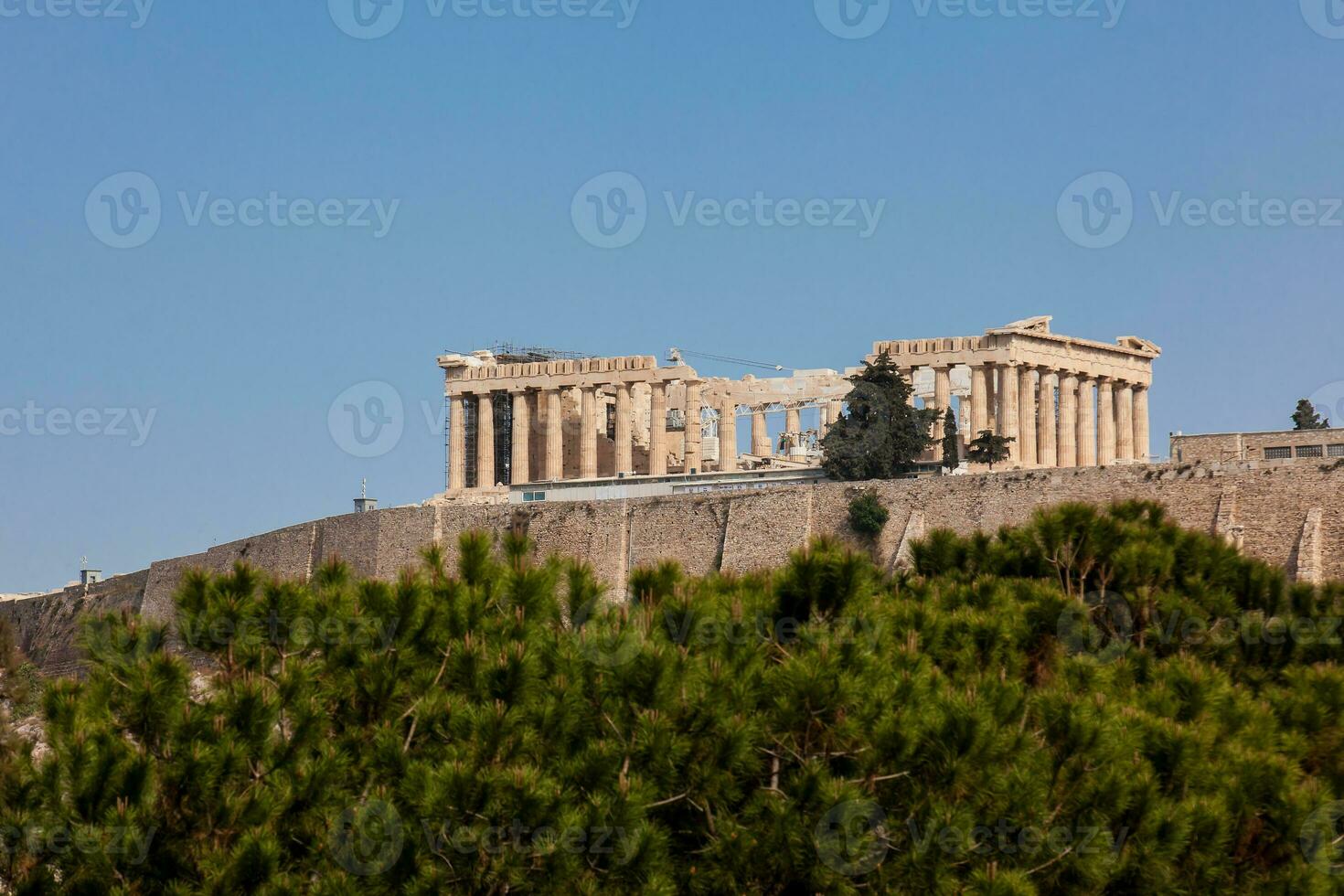 The ancient Acropolis at Athens city center photo