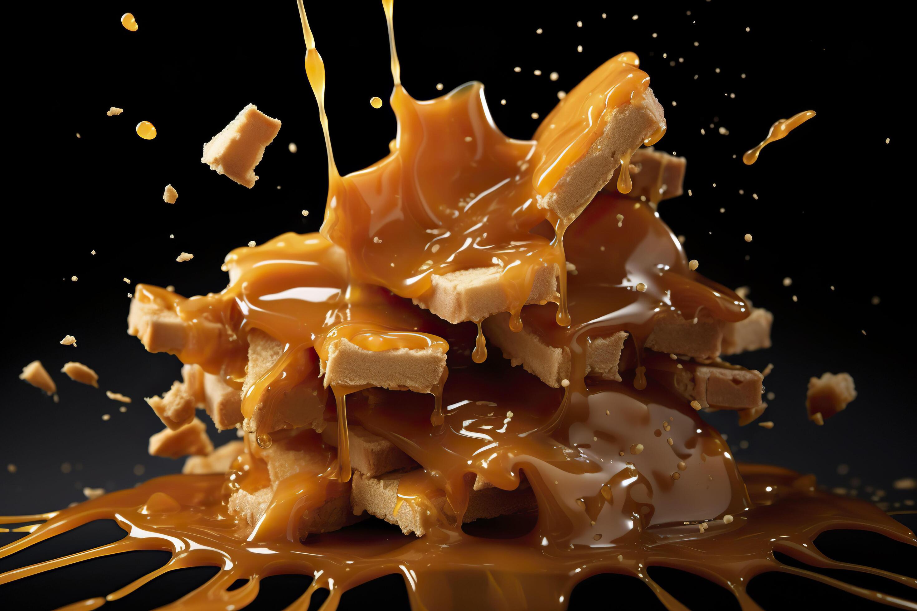 Caramel explosion. Generative AI. 26372796 Stock Photo at Vecteezy