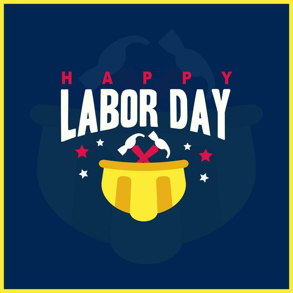 Happy Labor Day banner. Design template. Vector illustration