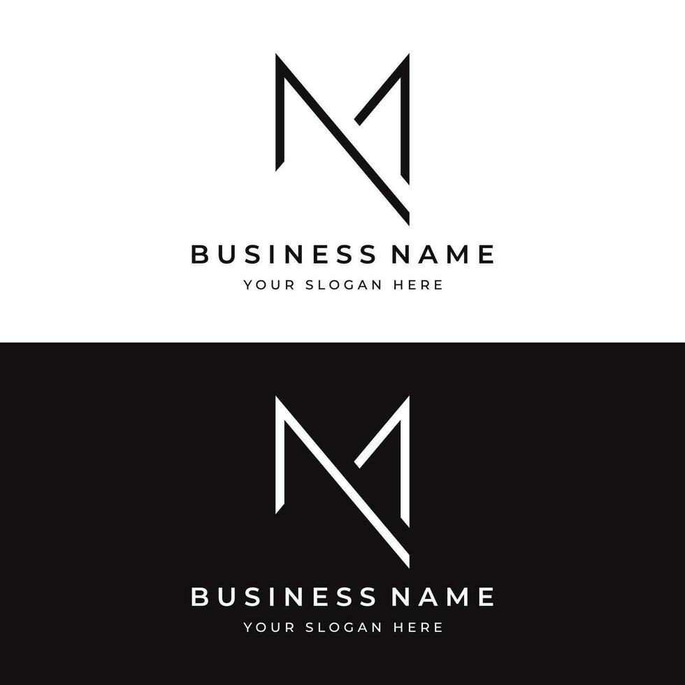 Logo design for the initial letter M monogram or geometry that is unique, modern, luxurious and elegant. Logo for business, brand, business card and company. vector
