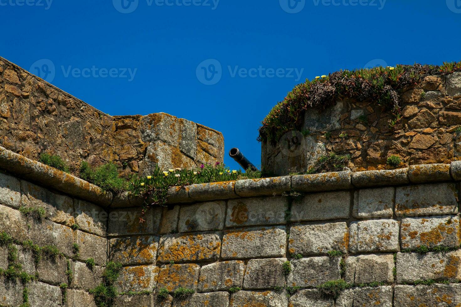 Historical Fort of Sao Francisco do Queijo built on the 6th century at Porto city in Portugal photo