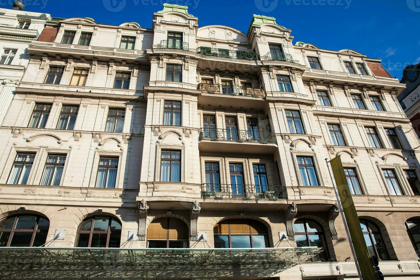 Beautiful architecture of the antique Theater an der Wien at Linke Wienzeile in Vienna city center photo