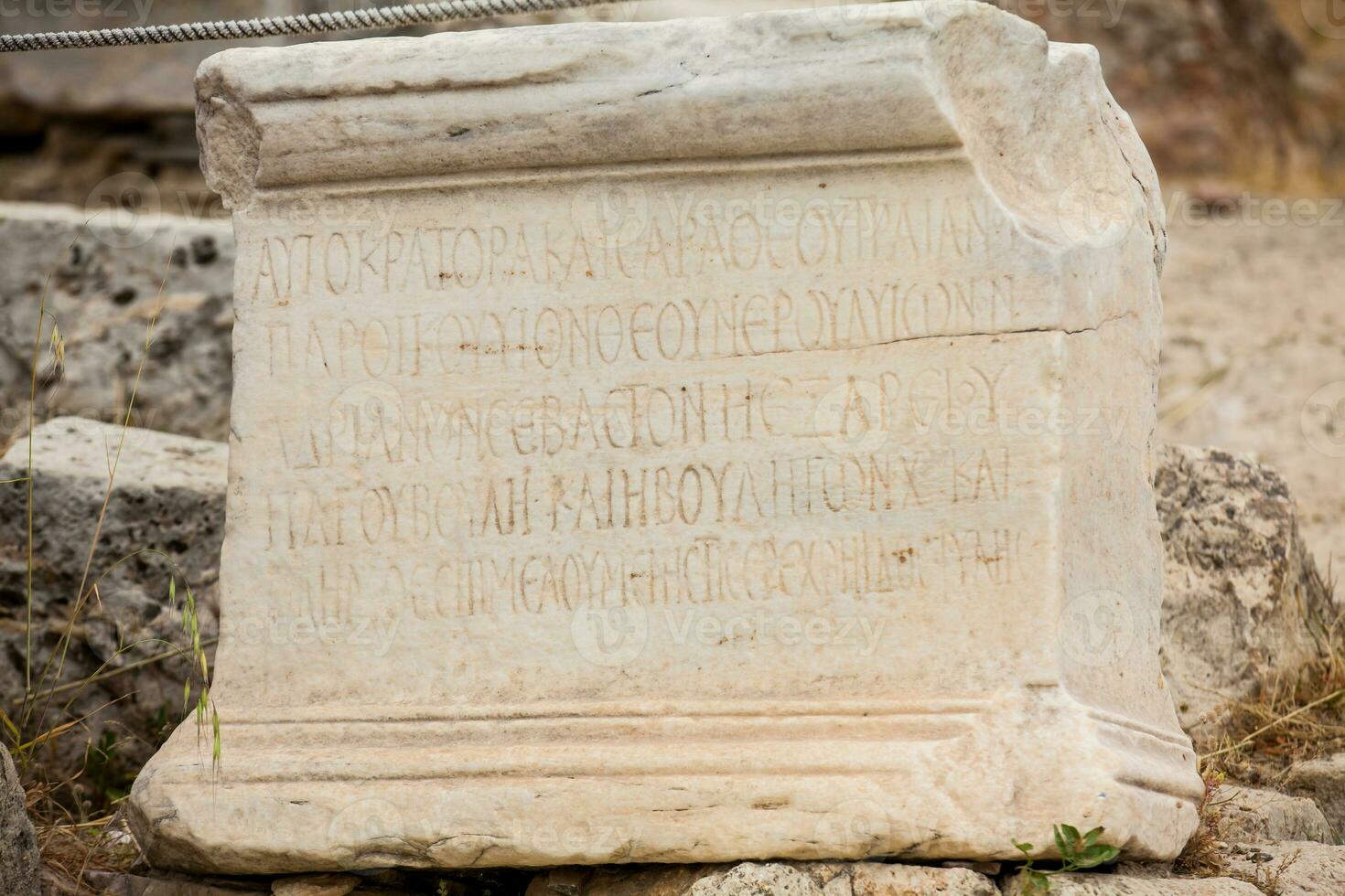 Theatre of Dionysus Eleuthereus the major theatre in Athens and considered the first theatre of the world which is built at the foot of the Athenian Acropolis dated to the 6th century BC photo