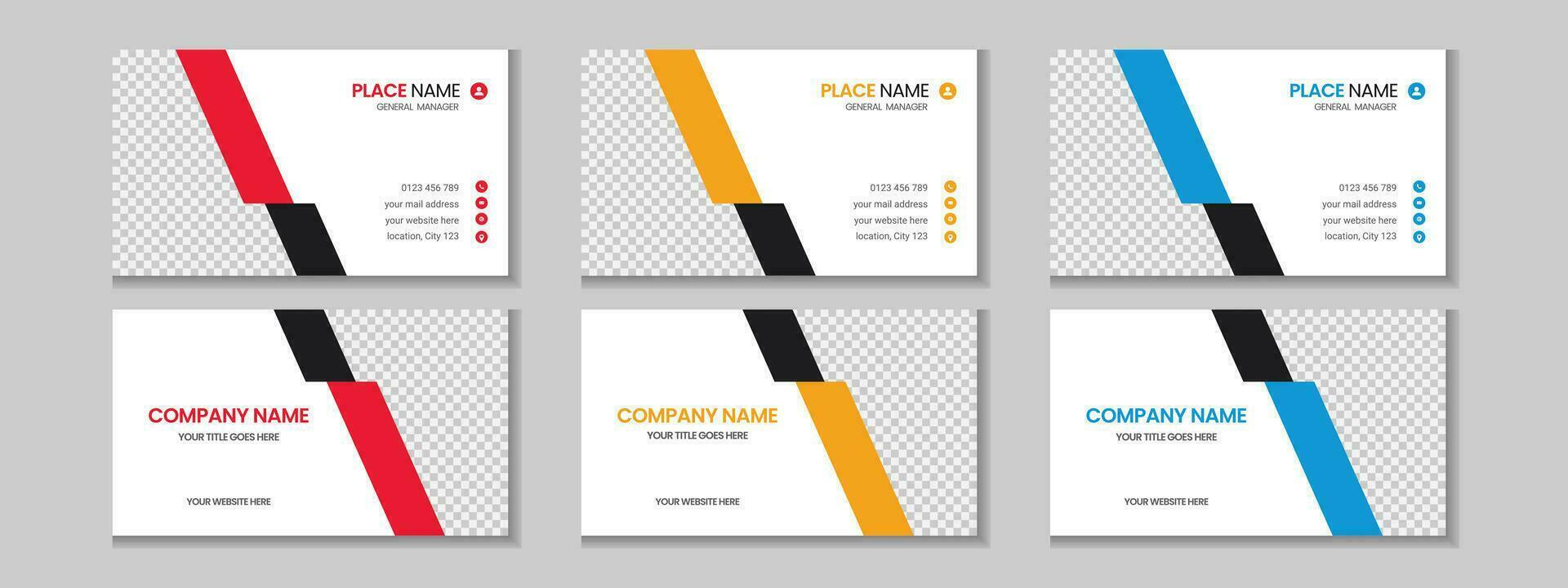 Abstract simple creative modern and clean professional business card template design with texture and pattern, elegant corporate visiting card, name card, corporate business card design with mockup vector