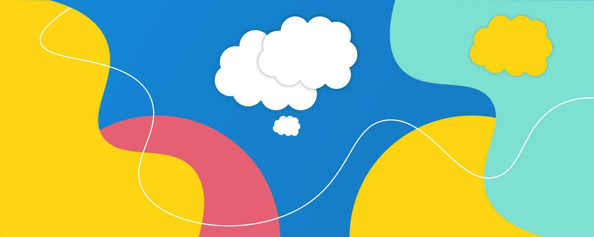 Banner background design with geometric fluid and liquid shape and gradient color and with design elements vector