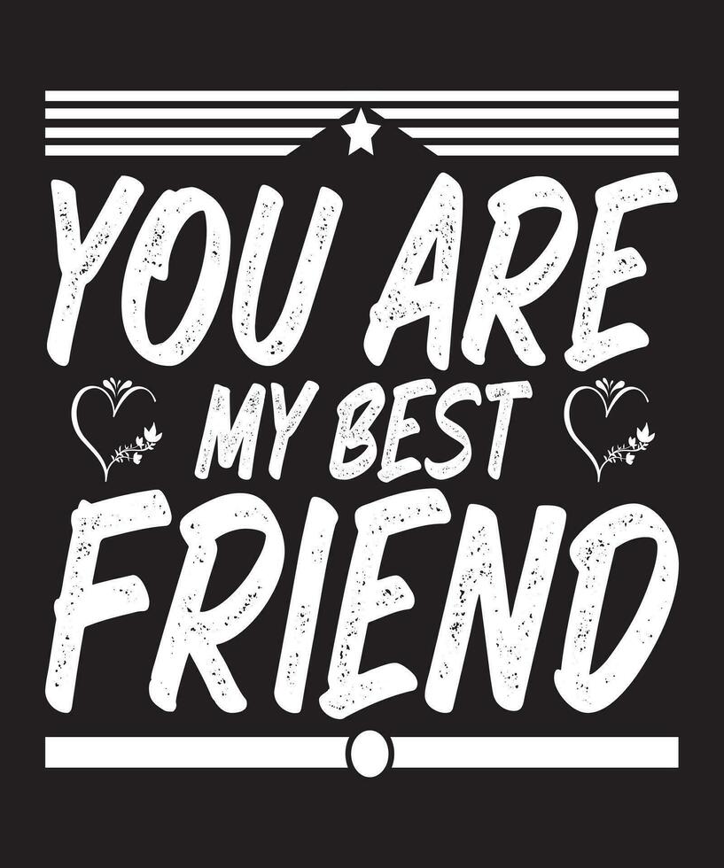 World Friendship Day Typography Design, Happy Friendship Day vector
