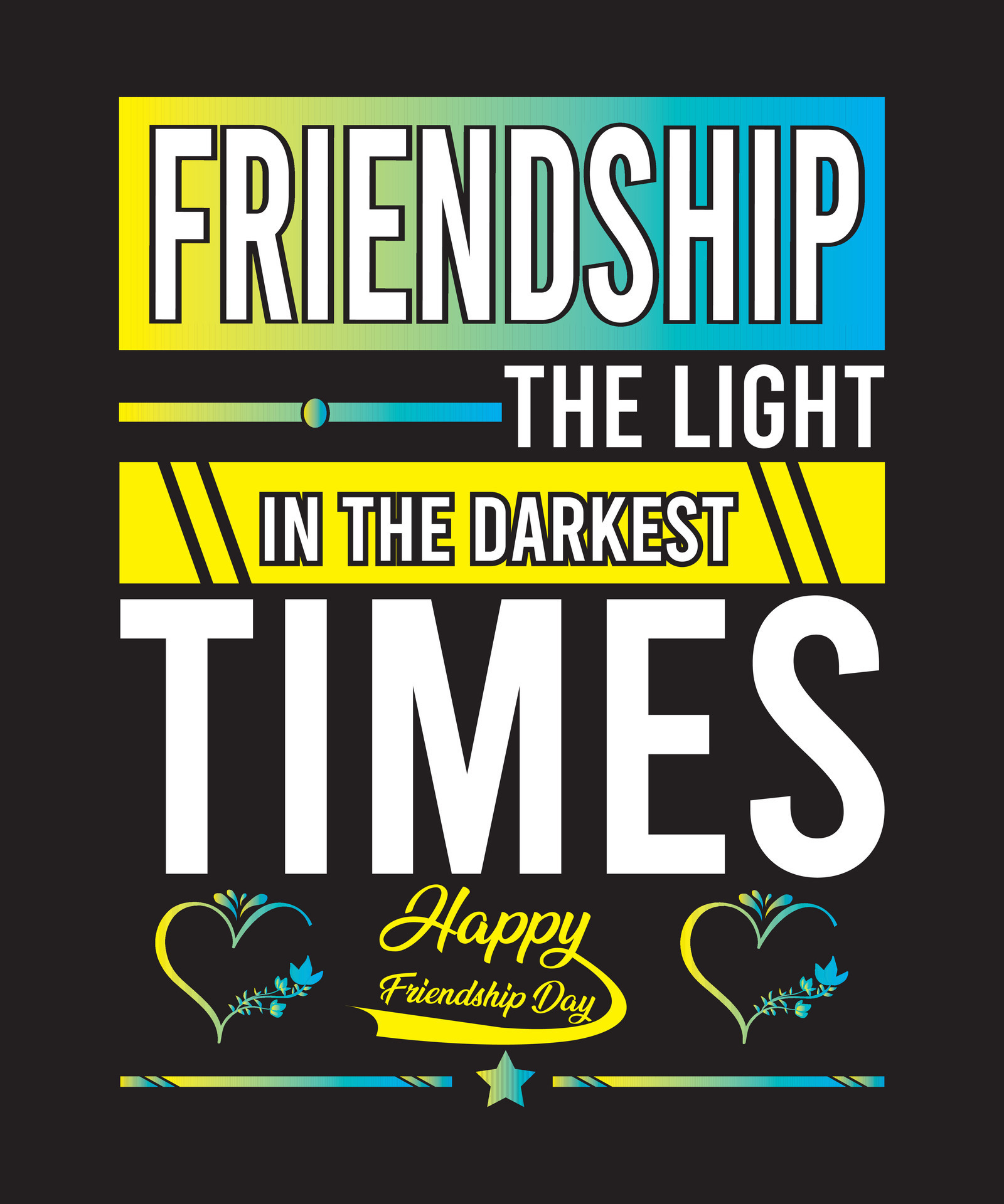 World Friendship day Typography Design, Happy Friendship day 26375074