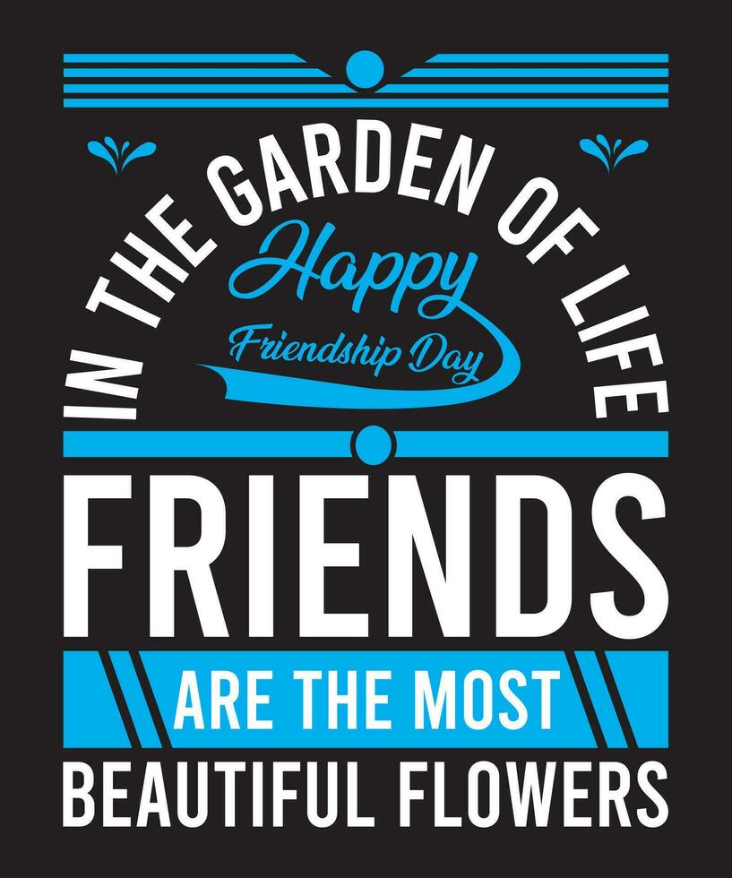World Friendship day Typography Design, Happy Friendship day vector